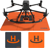 CYNOVA 3.33 FT Drone Landing Pad Weighted Large Waterproof PU Leather Foldable Wind Resistant Landing Pad for Professional Photography Surveying and Agriculture Drones